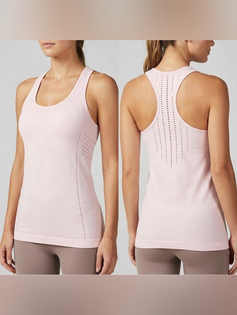 Delta Seamless Tank II Light Pink Racerback Performance Tank Top